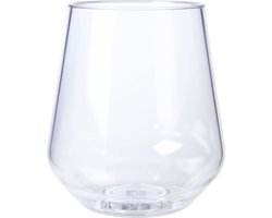 HappyGlass - Lady Yoko Drinkglas 400 ml Set van 6 Stuks - Kunststof - Transparant -
