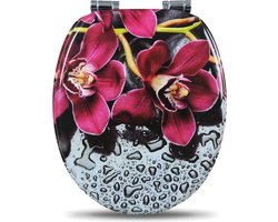 Happyment Antibacteriële Toiletbril Cherry - Met Softclose - Toiletbrillen - Universeel - WC Bril – Toiletzitting