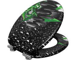 Happyment® Antibacteriële Toiletbril - Met Softclose - Universeel - Toiletbrillen - WC Bril - Toiletzitting - Black friday - Kerstcadeau