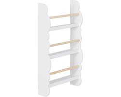 Happyment Boekenkast voor kinderen - Speelgoedkast kind - Kinderkamer - Opbergkast - Boekenrek - Hout - Black friday - Kerstcadeau