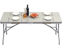 Happyment Camping klaptafel - 4 personen - Inklapbaar - Picknicktafel - Kinderen & volwassenen - Verstelbaar in hoogte