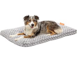 Happysnoots Benchkussen 90 x 60 cm - Hondenkussen - Hondenbed - Grijs - Wasbaar