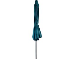 HAPUNA rechte ronde parasol 3,30m diameter blauw