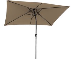HAPUNARechthoekige rechte parasol 2x3m taupe
