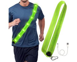 Hardloop verlichting - Borstlamp - Borstlamp hardlopen - Borstloop wandelaar - USB oplaadbaar - Hardloopvest