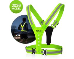 Hardloop Verlichting - Hardloopvest - Inclusief USB Lader - - Reflecterend Hesje - Running vest - Hardloopvest Oplaadbaar