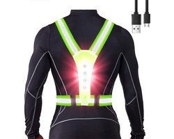 Hardloopverlichting - Hoge Kwaliteit - Led - Inclusief Batterij - Reflecterend Vest - One Size Fits All