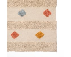 Harlequin - Kinderkleed - Vloerkleed Antislip - Binnen Tapijt - Kinderkamer Decoratief Speelkleed - Wasbaar - Handwas - Katoen - 120 x 70 cm - Multicolor