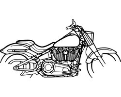 Harley Davidson wanddecoratie - Harley Davidson Fatboy - muurdecoratie - houten wandbord - mancave - motor decoratie - motor - motorfiets