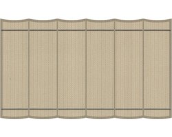 Harmonica schaduwdoek 200x400cm Sahara Sand - Exclusief Bevestigingsmateriaal