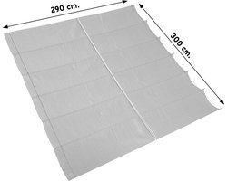 Harmonica shade sail W290xL300