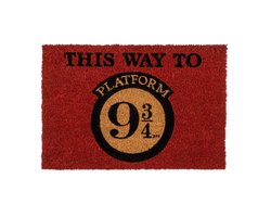 Harry Potter Deurmat Platform 9 3/4 – 40x60 cm – Antislip – Geschikt voor Binnen en Beschut Buiten – Officieel Gelicenseerd – Perfect Cadeau voor Potterfans