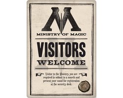 Harry Potter - Ministerie van Toverkunst metalen magneet