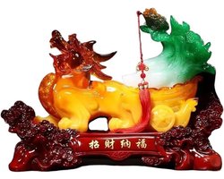 Hars Beeldjes - Feng Shui Ambacht - Woonkamer Decoratie - Puur Handgemaakt - 40x22x35cm - B
