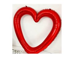 Hart Ballon - 1x1 meter - Rood - Verjaardag - Bruiloft - Trouwen - Feest - Ballon - Hart - Foto's Maken - Fotoshoot - Liefde -