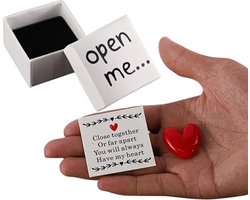 Hartje met "I Love You" Kaart - Perfect Cadeau voor Vriend(in), Partner of Familie - Uniek en Handgemaakt - Geschikt voor Verjaardagen, Jubilea, Valentijnsdag - Sentimenteel Geschenk met Persoonlijke Boodschap