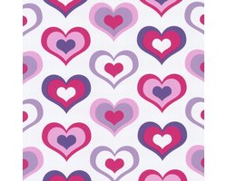 HARTJES BEHANG ROSE PAARS WIT