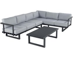 Hartman Calabria Hoek Loungeset Lichtgrijs Inclusief Calabria Bijzettafel