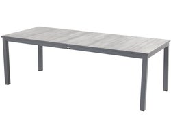 Hartman Comino dining tuintafel 223x105 cm. - Keramiek/Grijs