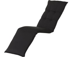 Hartman deckchair tuinkussen Havana 200x46x9 cm - donkergrijs