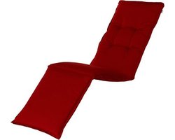 Hartman deckchair tuinkussen Havana 200x46x9 cm - rood