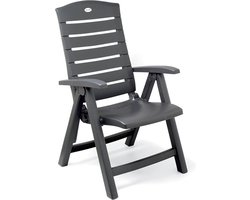 Hartman Florion SL Royal Grey - Verstelbare Tuinstoel - 5 Standen Verstelbaar - Kunstof