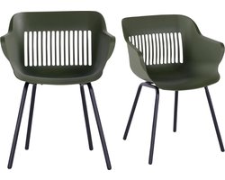 Hartman Jill Alu Rondo Tuinstoel - Set Van 2 - Mos Groen