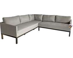 Hartman Loungeset Cassia - Loungebank buiten - 2-delig - All Weather - Inclusief kussens - Grijs