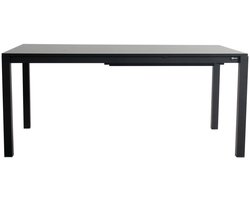 Hartman Matteo Uitschuifbare Tuintafel - Aluminium - Zwart - 180x90 - 250x90x74cm