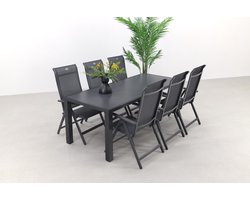 Hartman Milaan/Alma 210 cm. - verstelbare tuinset - 7-delig