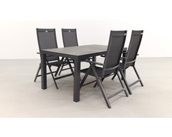 Hartman Napoli/President 160 cm. verstelbare tuinset - 5-delig