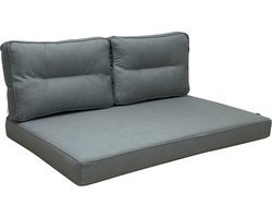 Hartman - Palletkussen - Tuinkussen - 3-delig - Havana Grijs - 120cm x 80cm - Loungekussen - Kussenset