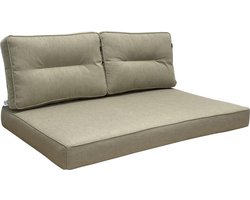 Hartman - Palletkussen - Tuinkussen - 3-delig - Havana Jute - 120cm x 80cm - Loungekussen - Kussenset