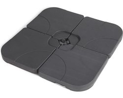 Hartman Parasolvoet voor onder andere hangparasol Hartman Berlin 4-dlg vulbaar 105x105x8cm. Gevuld is het gewicht ca. 80kg.