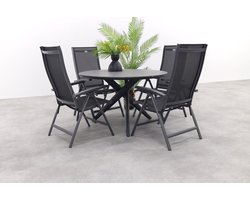 Hartman Salvatore/Dublin verstelbare tuinset - 5-delig - 120 cm.