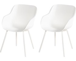 Hartman Sophie elegance tuinstoel - Wit - set van 2 - wit rondo onderstel