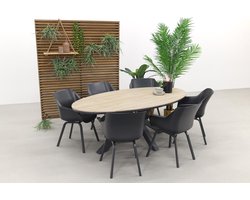 Hartman Sophie Element - Xerix / GI Edison 220 x 115 cm. tafel - ovale tuinset