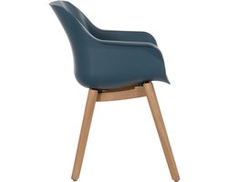 Hartman Sophie Teak Dining Tuinstoel Steel Blue