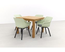 Hartman Sophie tuinstoel French green/Rome brown 100 cm. - 5-delig