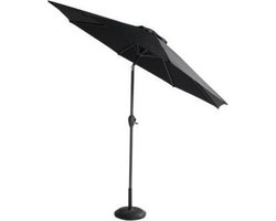 Hartman Sunline Parasol - ⌀ 270 cm - Zwart | Ronde Hartman parasol van topkwaliteit