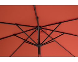 Hartman sunline parasol 270cm rond orange.