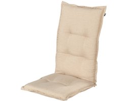 Hartman tuinkussen - Bahama beige - hoge rug - 123x50x10cm