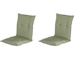 Hartman - Tuinkussen - Lage Rug - 2x - Groen - 100x50cm - Standenstoel