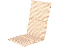 Hartman Tuinkussen Poule Yellow 123x50x3 Sling Hoge Rug Teal Yellow