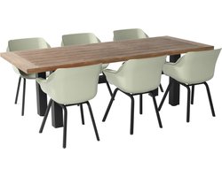 Hartman tuinset - Heron tuintafel 240 cm. + Sophie Element French Green