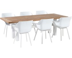 Hartman tuinset - Heron tuintafel 240 cm. wit + Sophie Element wit