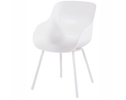 Hartman Tuinstoel Iris Rondo Wit Koninklijk Wit 80 Cm