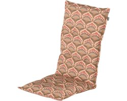 Hartman tuinstoel kussen - Ebba amber print - 123x50x8cm - hoge rug