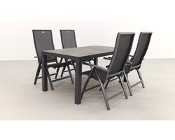 Hartman Valentino/President 160 cm. verstelbare tuinset - 5-delig