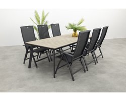 Hartman Valentino/Vigo 230x100 cm. verstelbare tuinset 7-delig